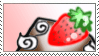gif of strawberry with hearts